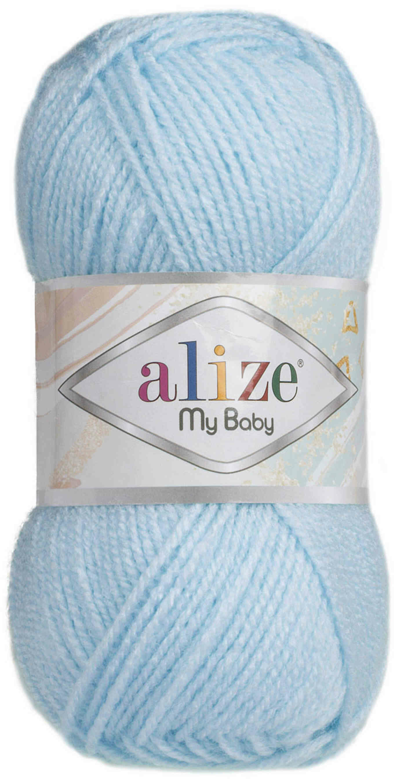 Пряжа Alize My baby светло-голубой (183), 100%акрил, 150м, 50г, 1шт