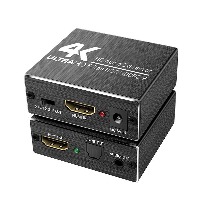Аудио экстрактор HDMI 4K/60Hz TV BOX DVD PS4 5.1