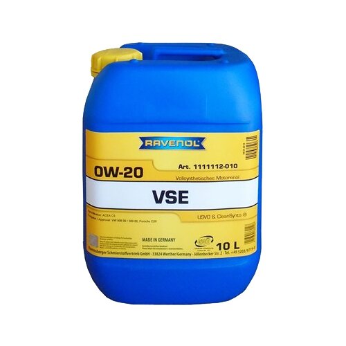 фото Синтетическое моторное масло ravenol vse 0w-20, 1 л