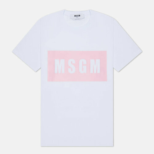 Футболка MSGM, хлопок, размер S, белый