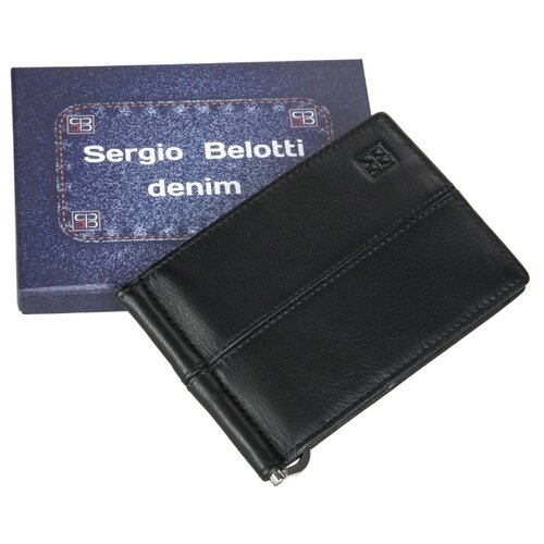 фото Портмоне с зажимом sergio belotti 2-01 denim black