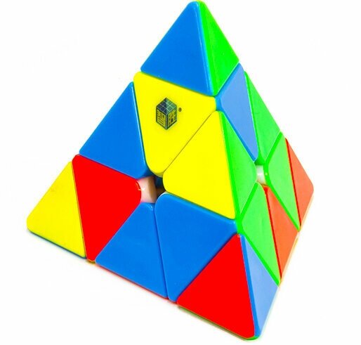 Головоломка Пирамидка Рубика YuXin Pyraminx Little Magic / Цветной пластик