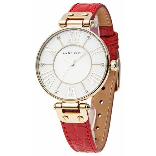 фото Наручные часы anne klein 1396mprd, белый