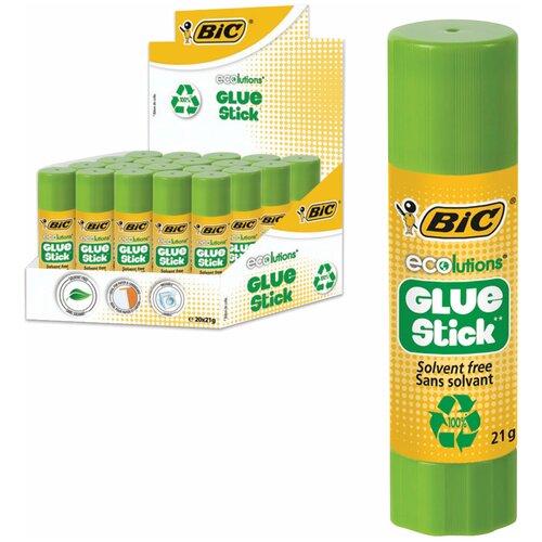 Клей-карандаш BIC 8923452, комплект 5 шт. uhu клей карандаш stic 21 г 1 шт 0 02 кг