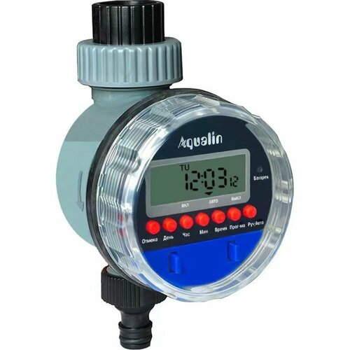 Электронный таймер для полива aqualin at02 c жк-дисплеем