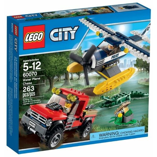 Конструктор LEGO City 60070 Преследование на гидроплане, 263 дет. конструктор lego juniors 10755 преследование на лодке зейна 131 дет