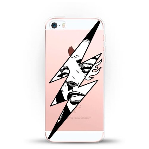 фото Силиконовый чехол молния на apple iphone 5/5s/se andy & paul