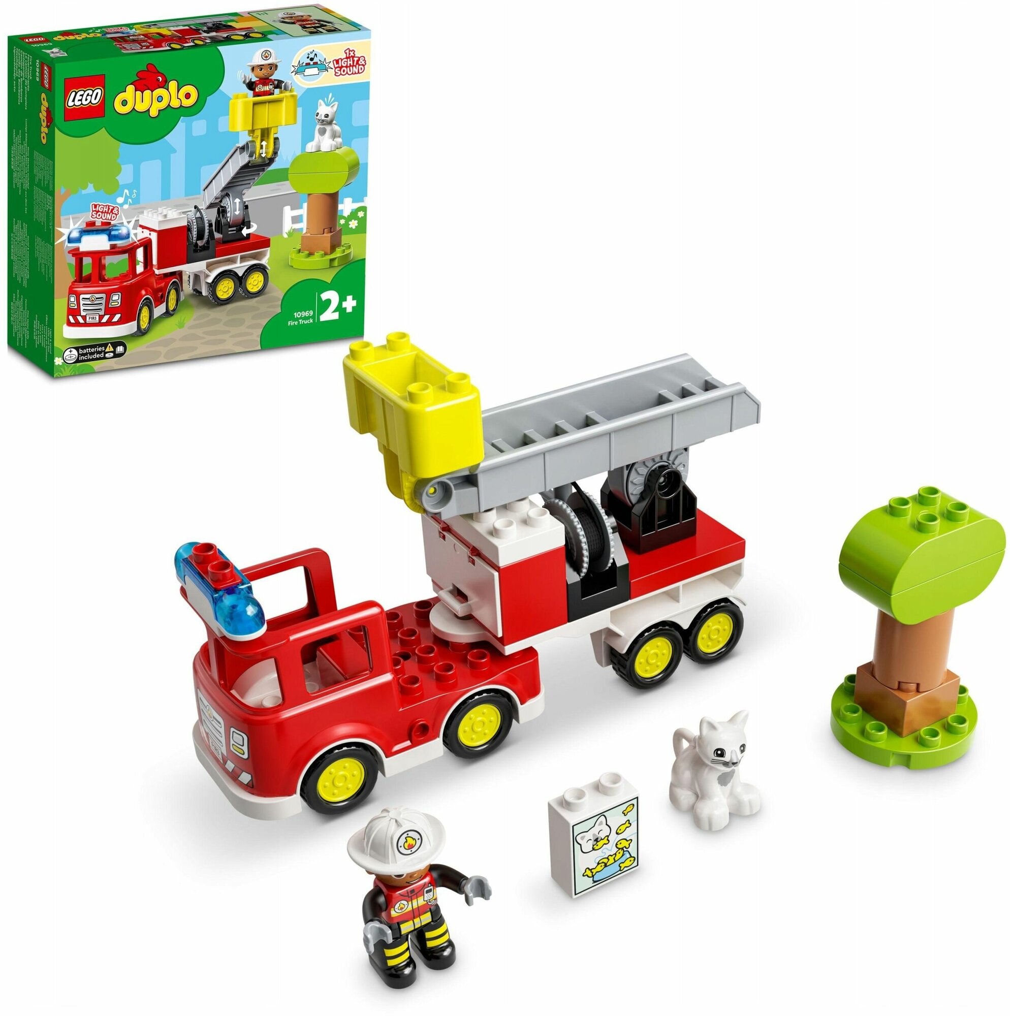 LEGO. Конструктор 10969 "Duplo Firetruck" (Пожарная машина с мигалкой) - фото №15