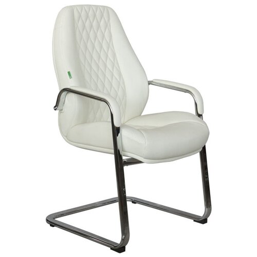 фото Конференц-кресло рива чейр rch f385, обивка: натуральная кожа, цвет: кожа белая riva chair