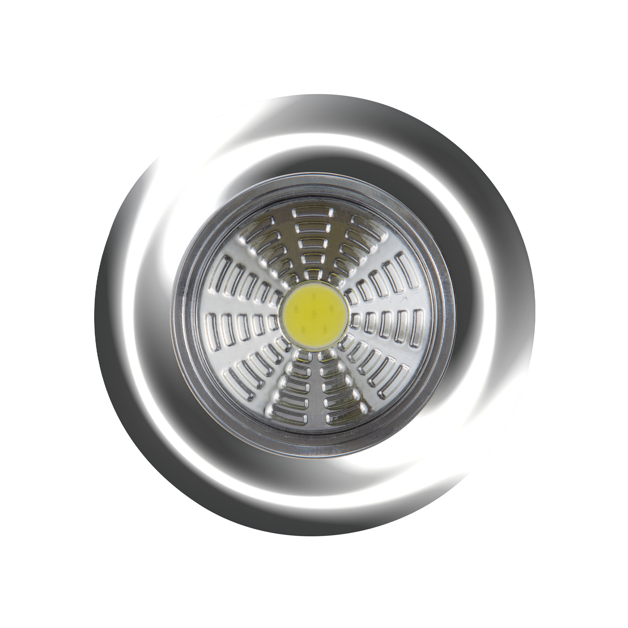 Светодиодный самоклеящийся фонарь-подсветка Pushlight 3Pack металлик COB 3 Вт 3xAAA REV Ritter 29100 8