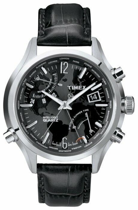 Наручные часы TIMEX, серебряный, черный