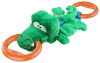 Канат для собак GiGwi Iron Grip Крокодил (75461) зеленый/оранжевый