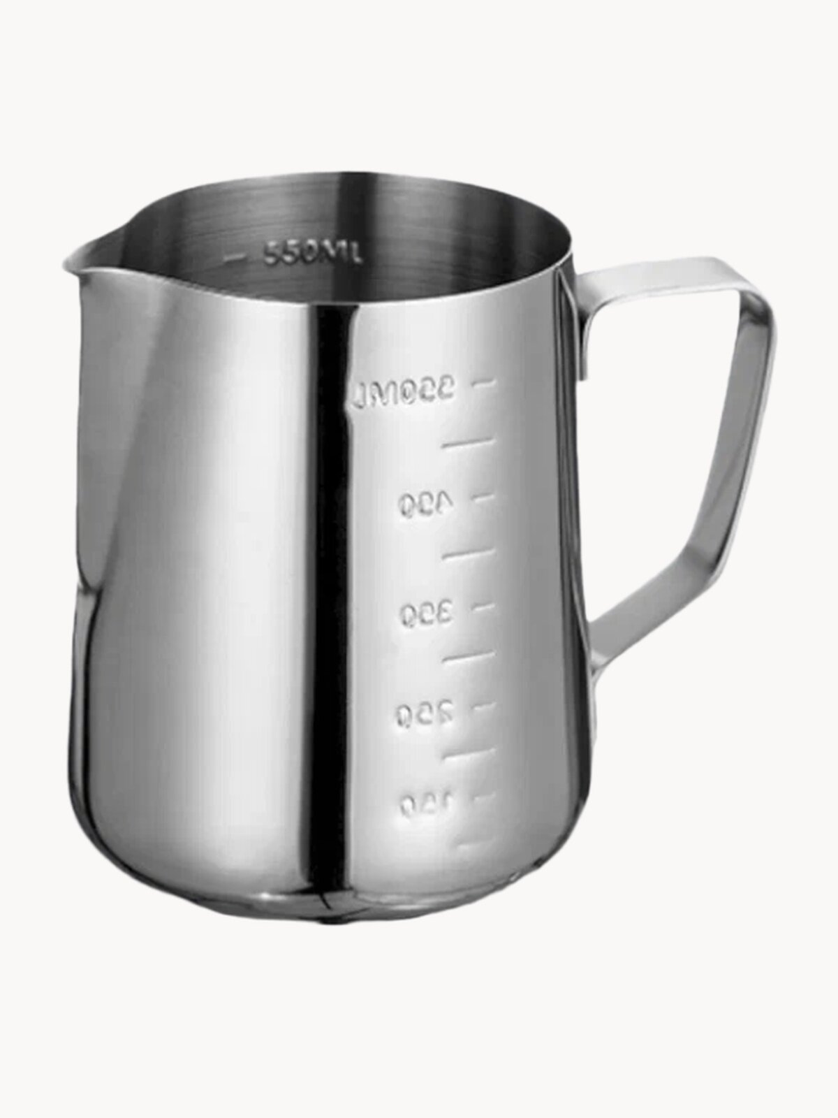 Питчер молочник объем 550 мл с внешней мерной шкалой из нержавеющей стали