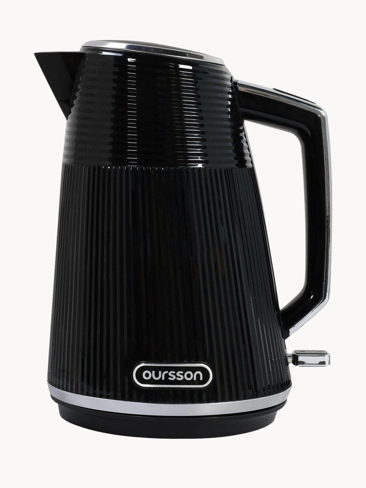 Чайник электрический Oursson KE1736W/BL, 2200Вт, черный, пластик, 1.7л