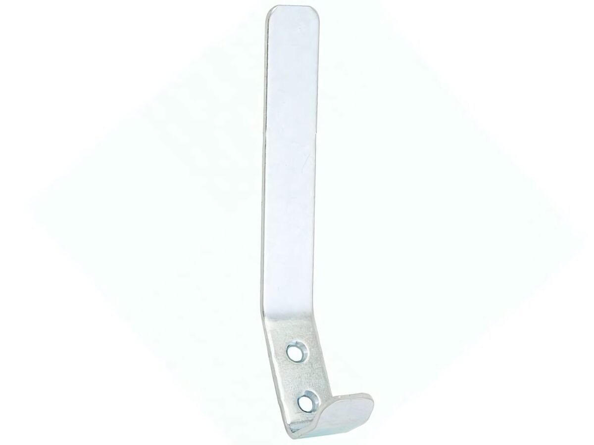 Крючок-вешалка №3 серебристый металл размер средний для дома