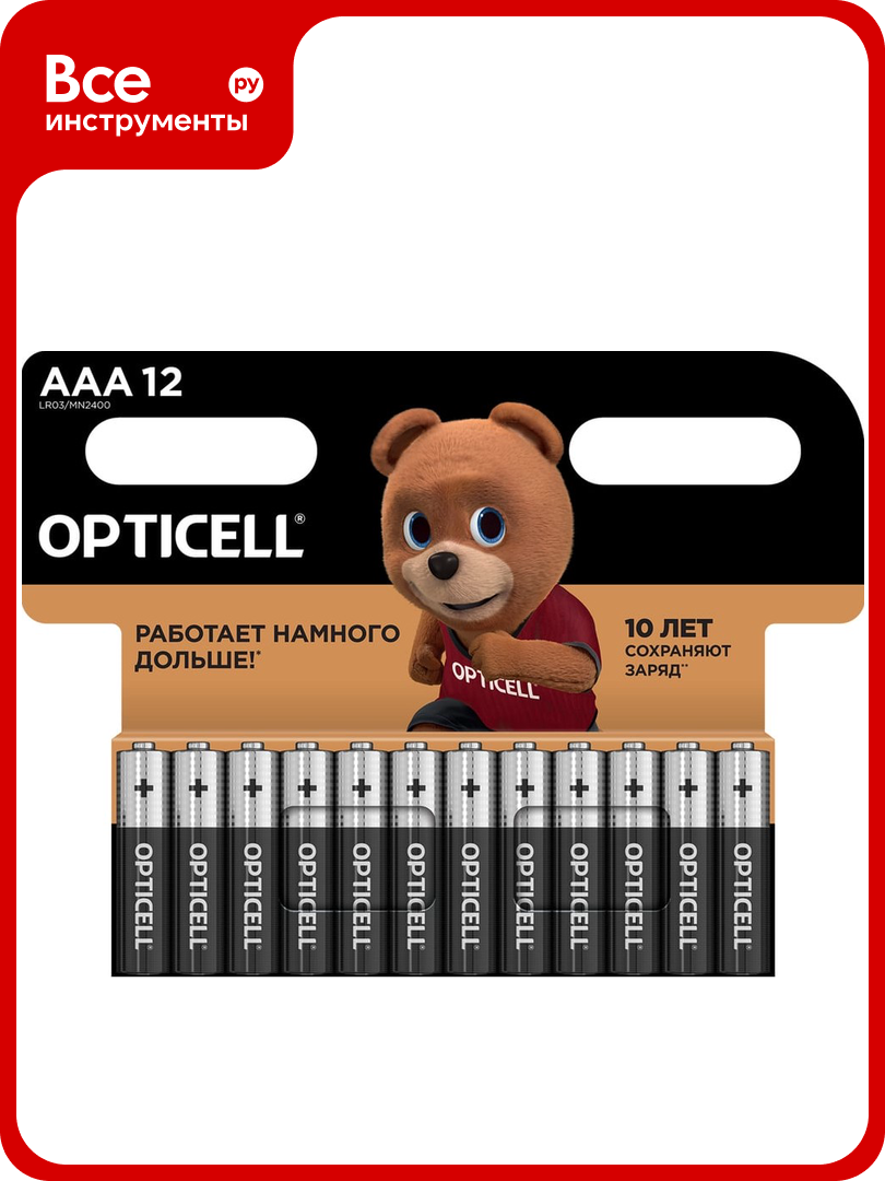 Батарейки Opticell AAA 12шт 5051011