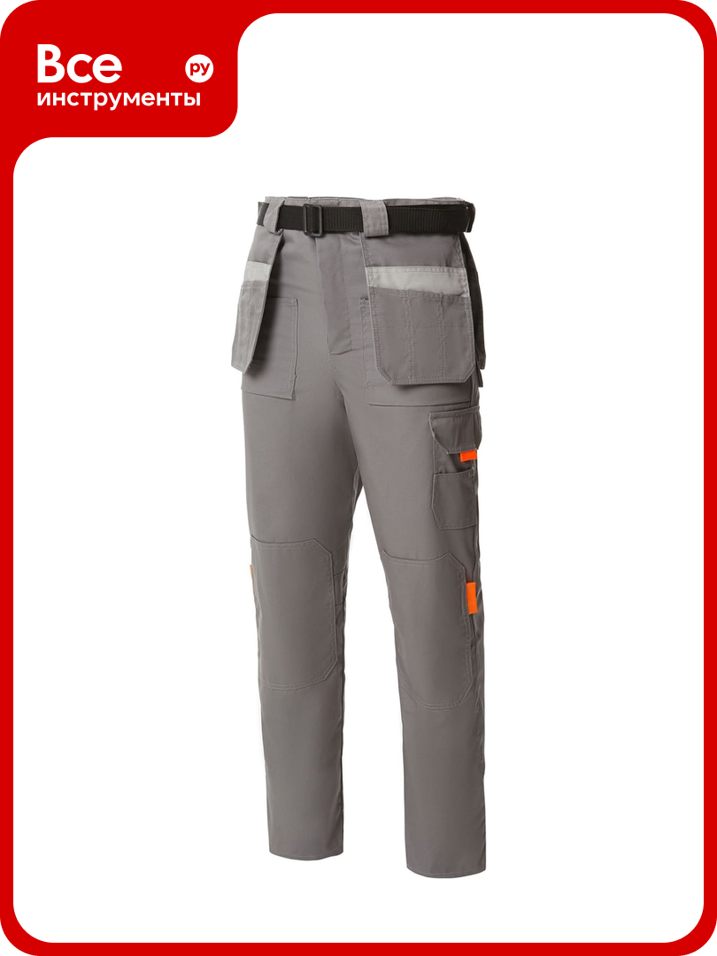 Брюки союзспецодежда Профессионал темно-серый/светло-серый р. 48-50 рост 182-188 2000000033518