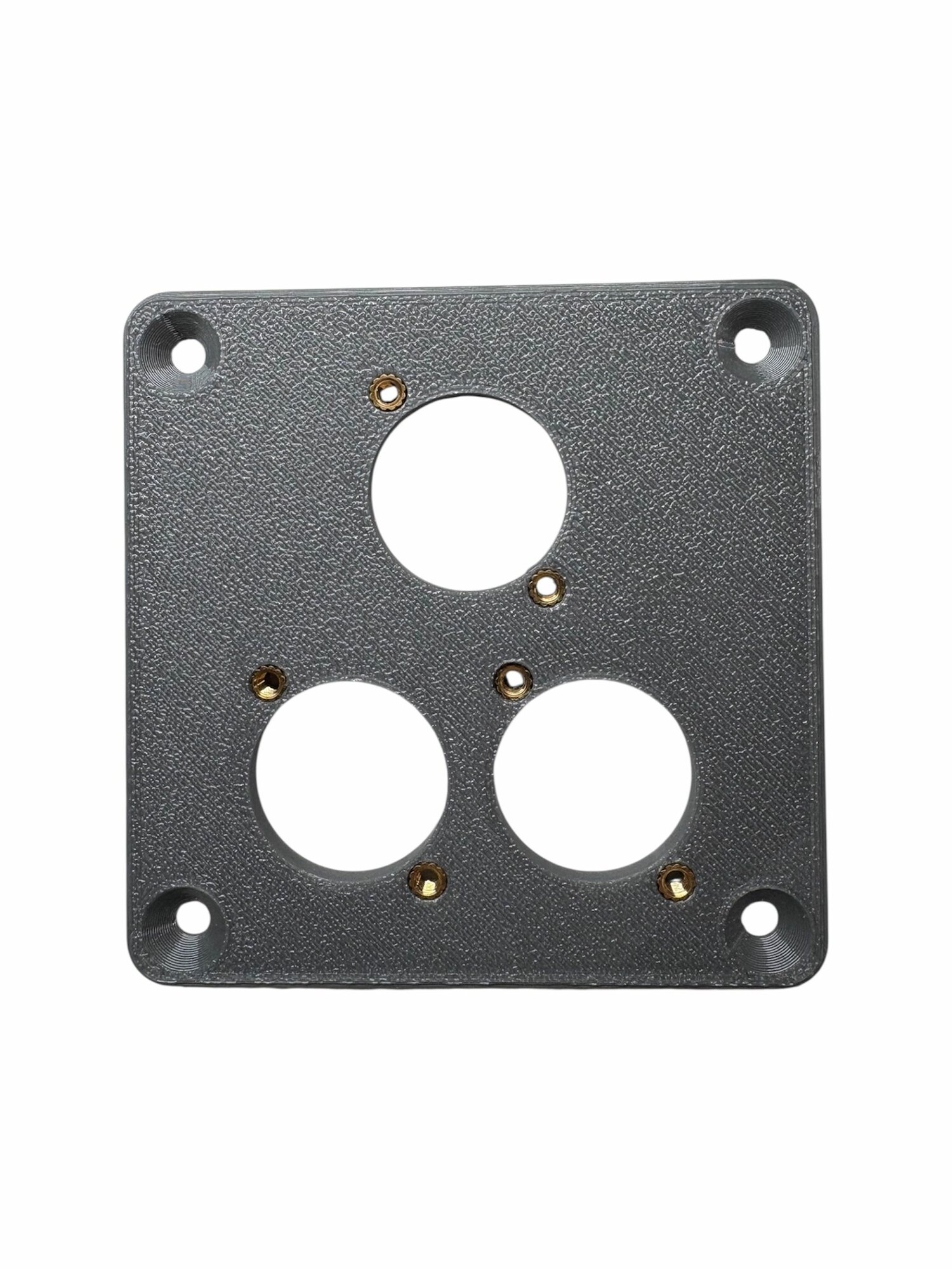 Настенная панель для 3 разъемов типа XLR, RJ45, Speacon, Powercon