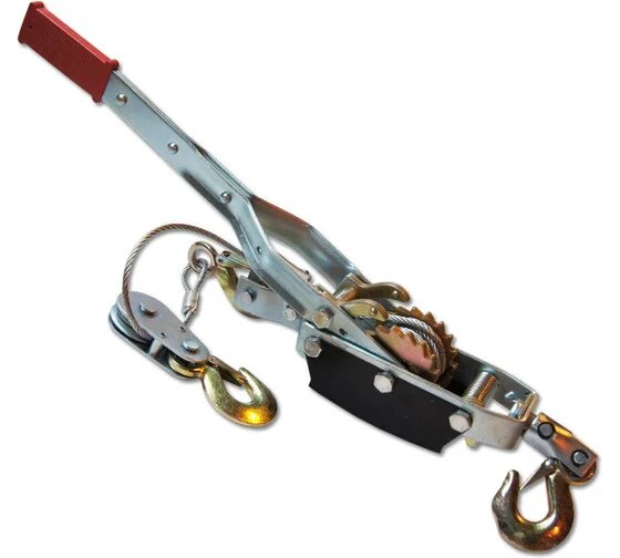 Лебедка SKRAB 26435, тяговое усилие 4000 кг, стальной трос 5мм, длина 3.3м — фото 1