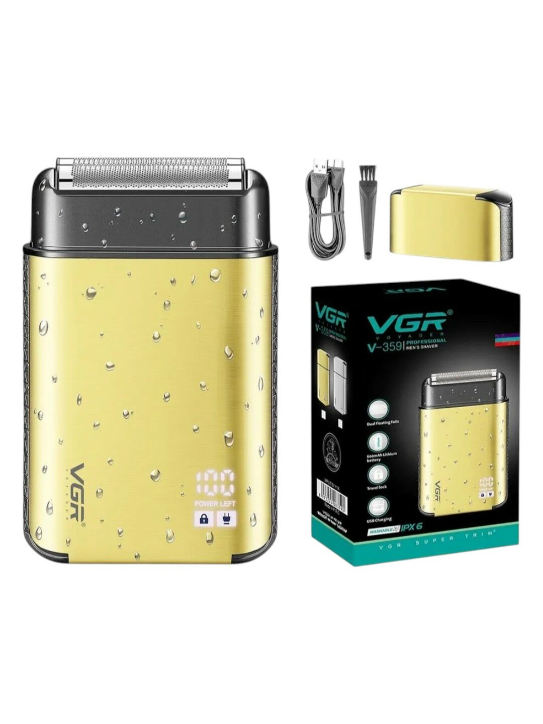 Профессиональный шейвер для бритья Электробритва Professional VGR V-359 Braun