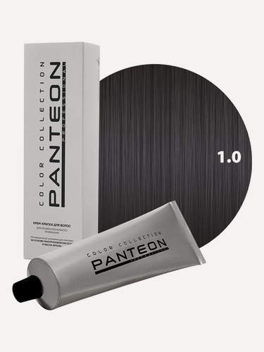 Изображение товара Стойкая крем краска для волос Пантеон Panteon 100 мл - PANTEON 1.0 Чёрный