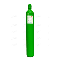 Баллон S-GAS.COM 50/200 бар УС с латунным вентилем новый водородный / зеленый (без газа)
