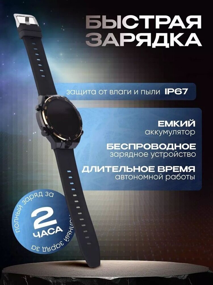 Умные мужские смарт часы X400 4G с Глонасс + GPS трекером и СИМ картой / видео и аудио звонки / Android часы — фото 1