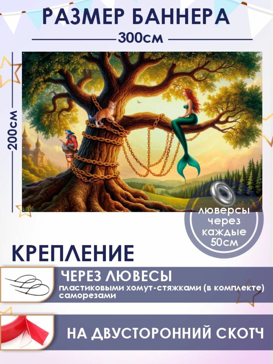 Фотозона-баннер У Лукоморья 300*200см — фото 1