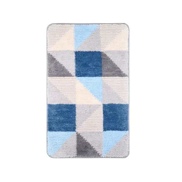 Коврик для ванной Fixsen Visa 50x80 см цвет серо-голубой