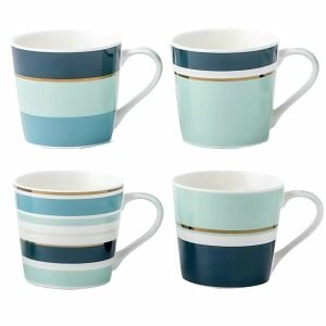 Кружка Marigold Золото с бирюзой 400 мл фарфор в ассортименте