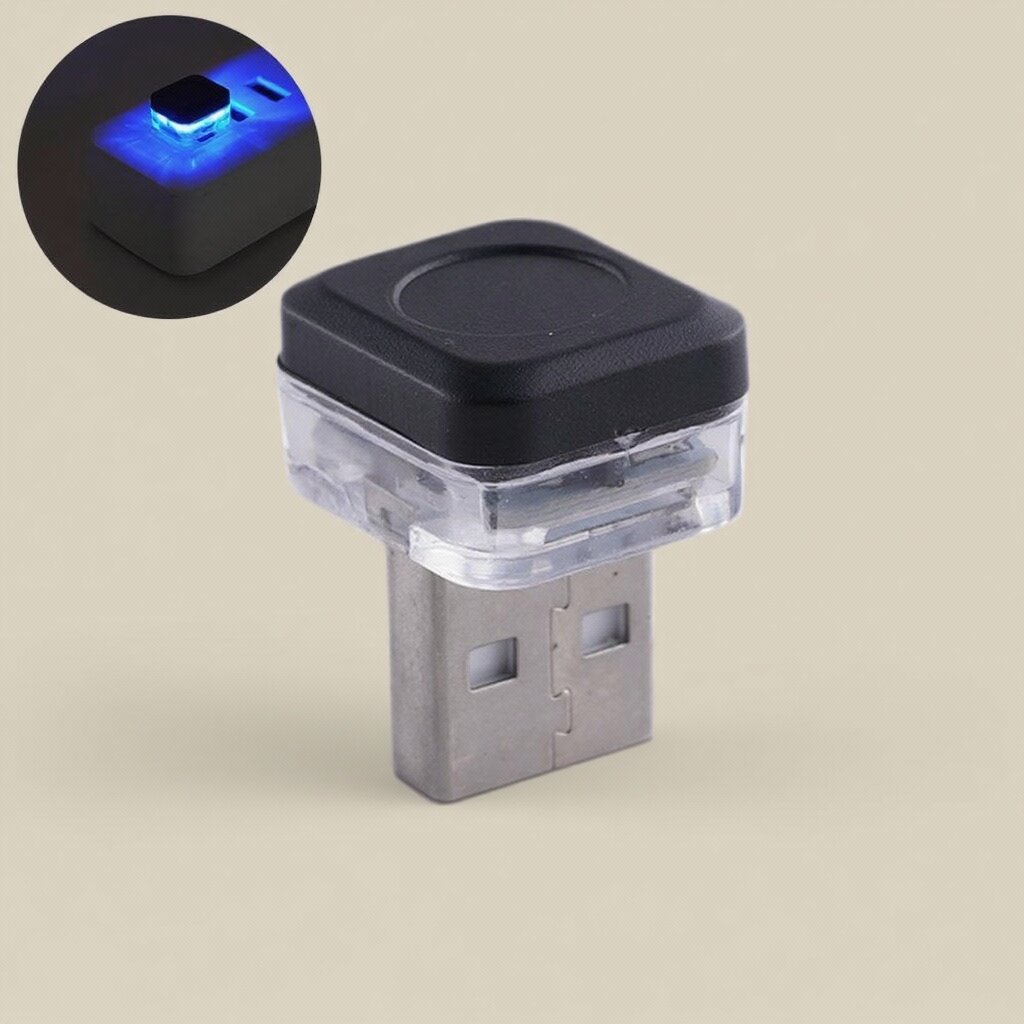 USB автомобильный мини декоративный атмосферный светильник 1 шт