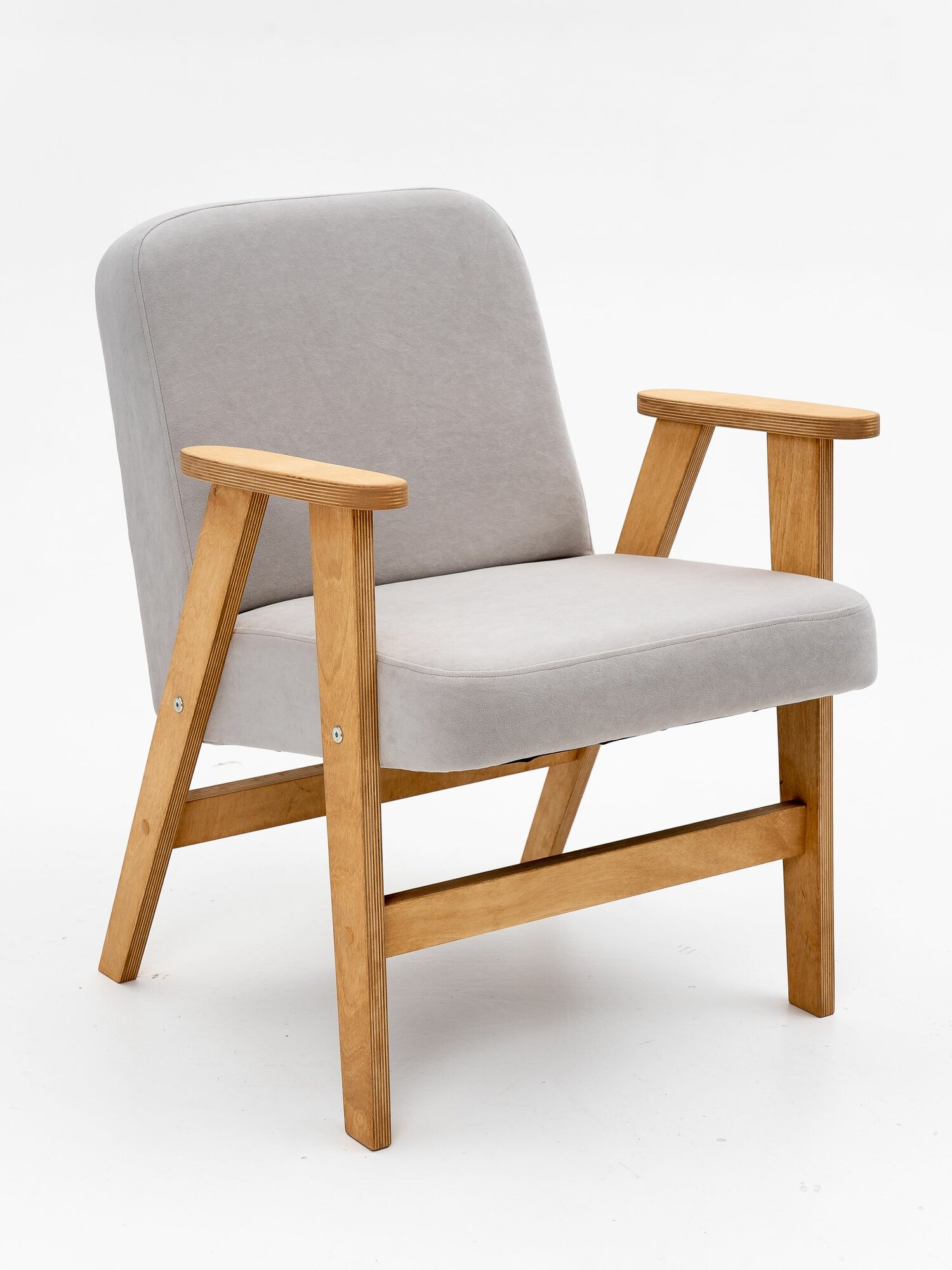 Кресло мягкое велюр Komfort, 1 шт, 50х64х76 см.