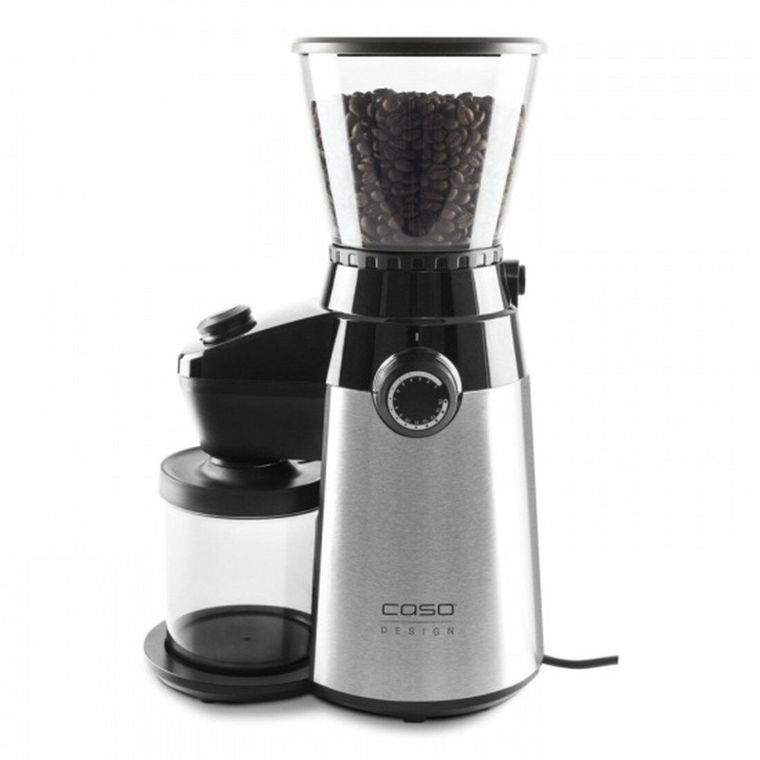 Кофемолка Caso Barista Flavour жернова 300г серебристый/черный