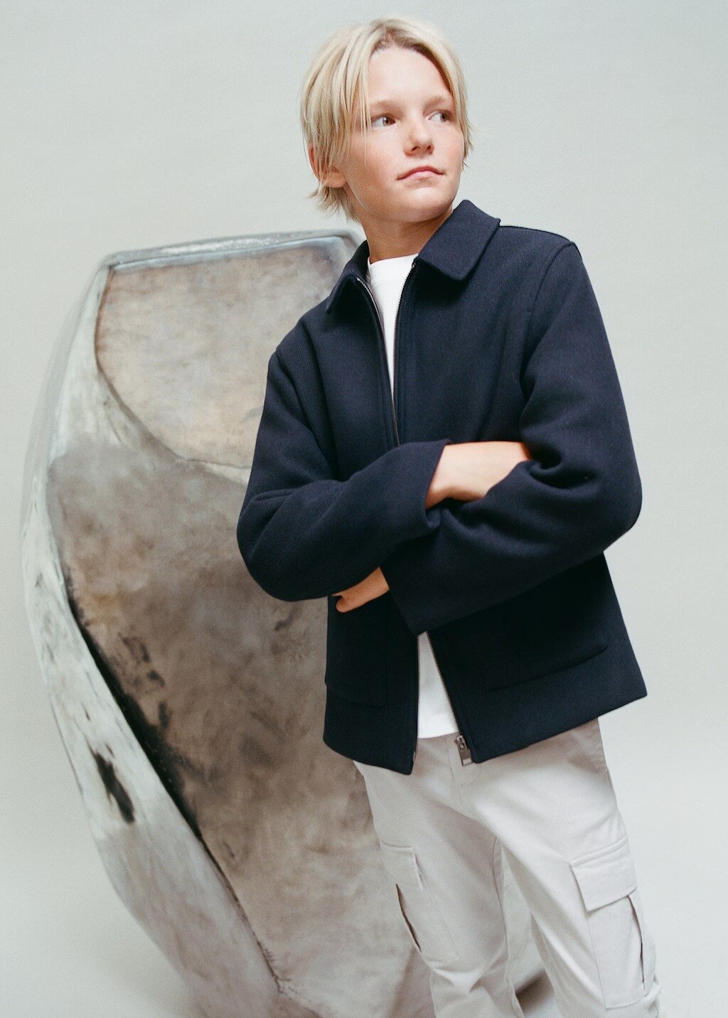 Пальто MANGO FEDE размер 11 лет синий