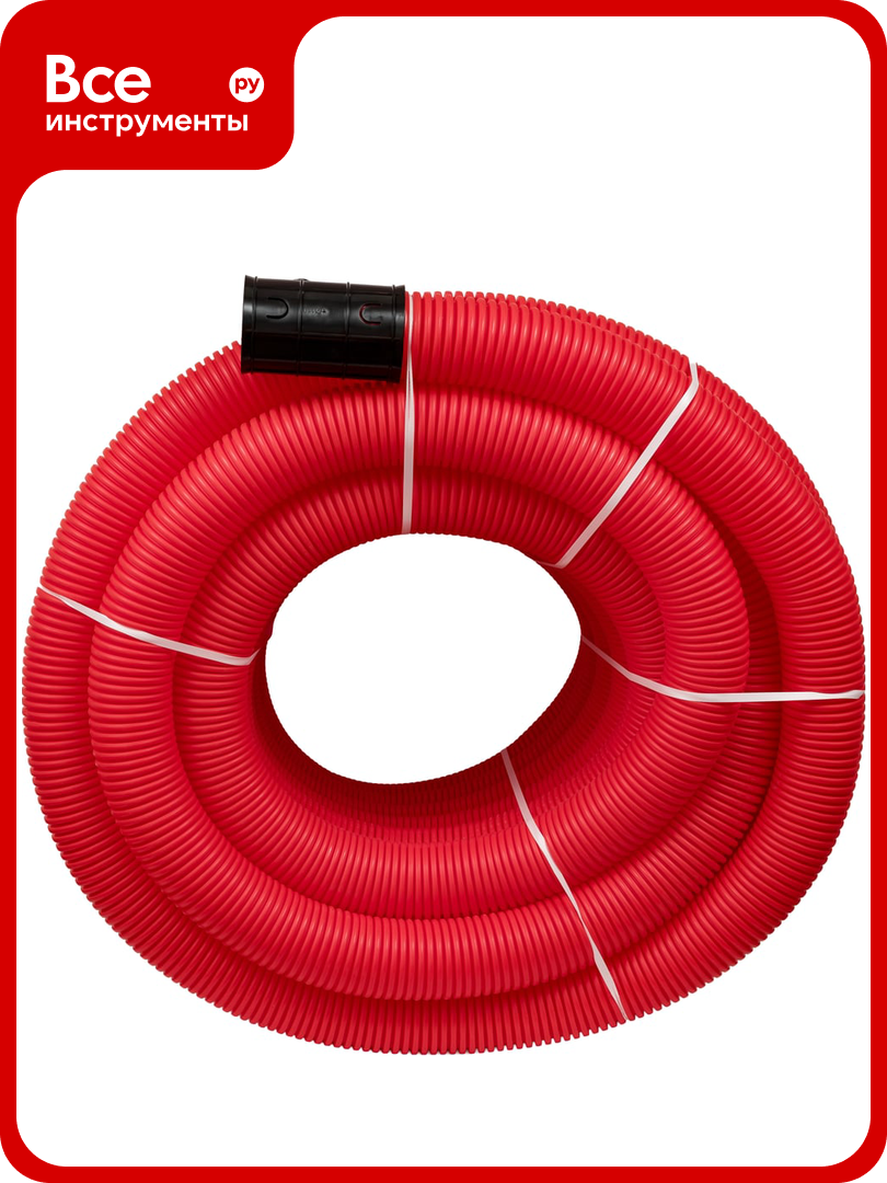 Gigant Труба гофрированная двустенная ПНД гибкая красная D110 с зондом 50м 801110GI