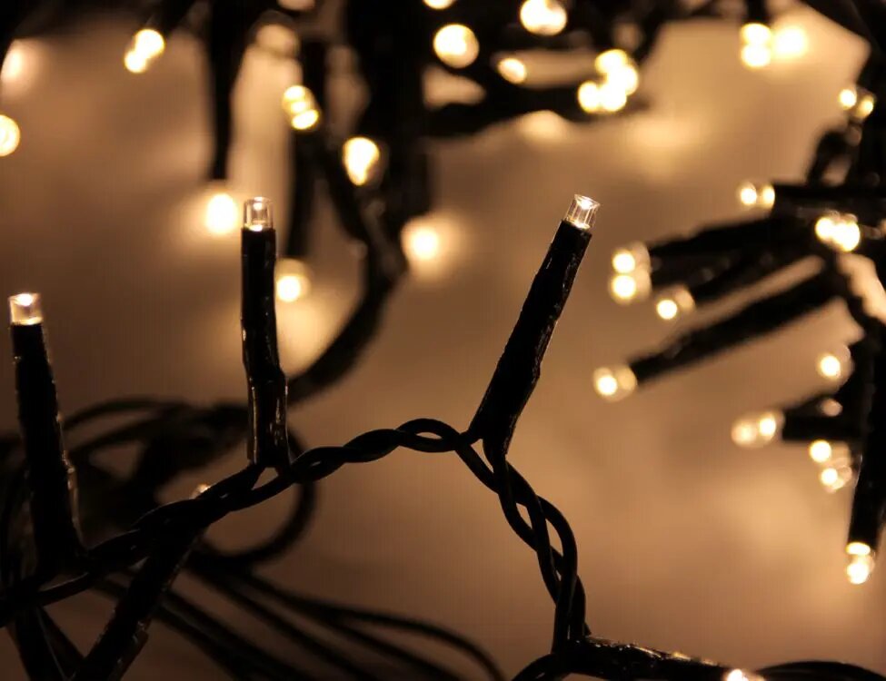 Ярусная гирлянда на елку 180 см Easy Light - Lumineo Snake 540 теплых белых LED зеленый ПВХ диммер IP44 Kaemingk (Lumineo)