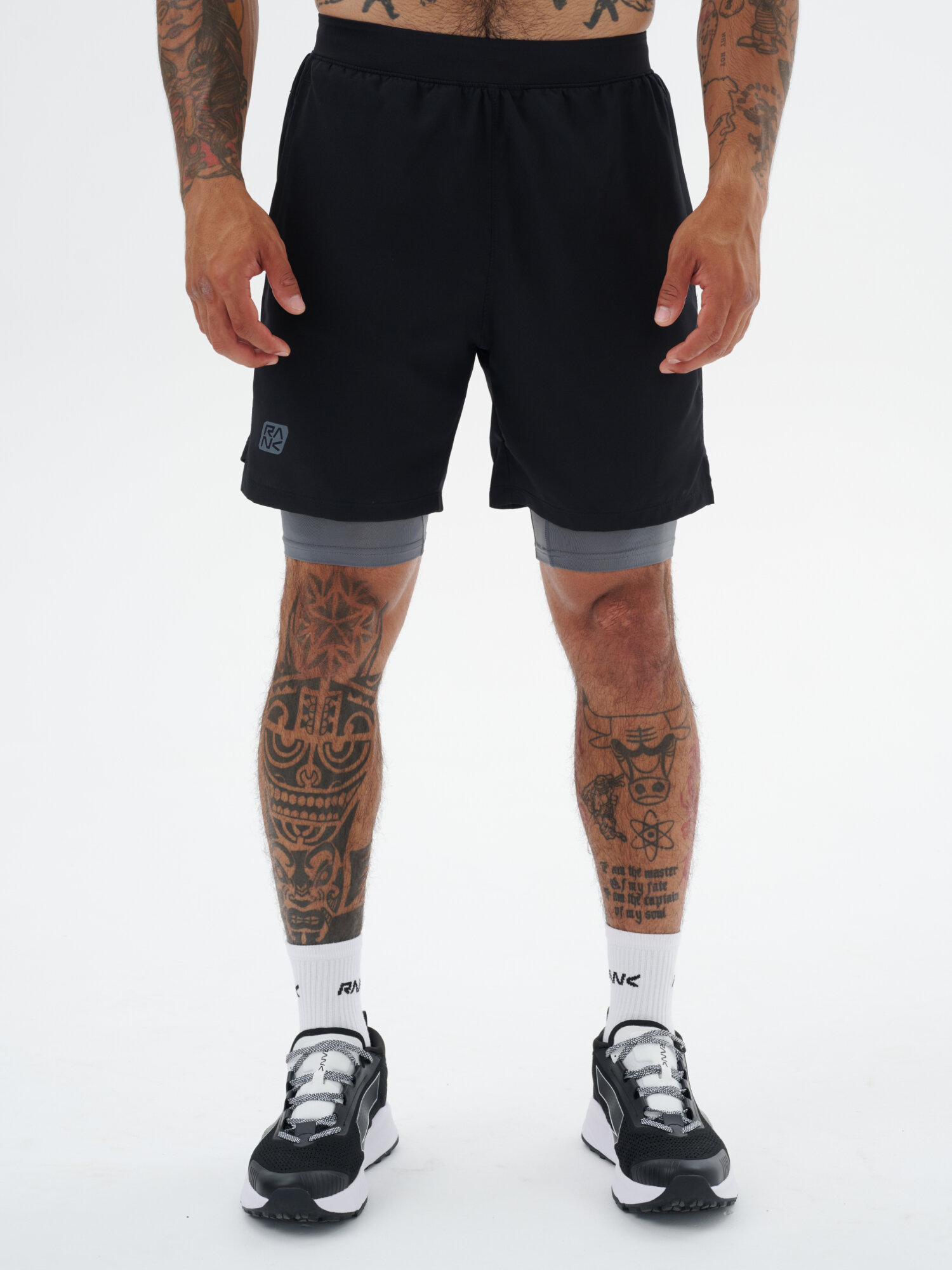 Шорты спортивные RANK 2-in-1 Short размер 54-56 черный