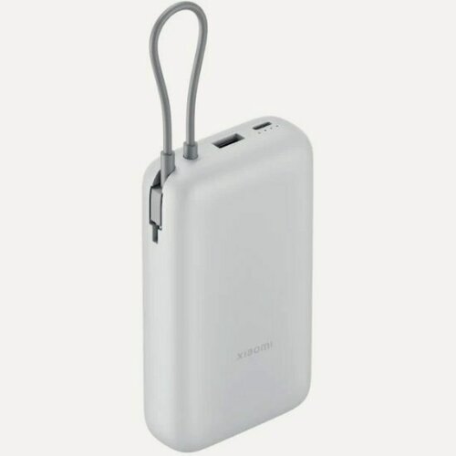 Изображение товара Внешний аккумулятор Xiaomi Power Bank 20000mAh (Integrated Cable) GL Light Gray (BHR9738GL)