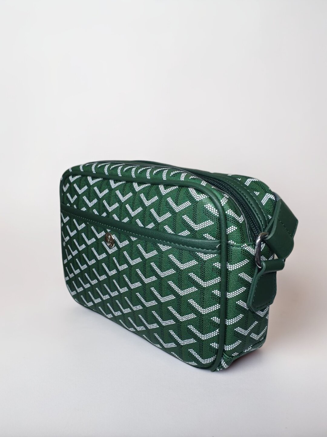 Сумка кросс-боди  Сумка кросс-боди, фактура матовая, зеленый, — фото 1