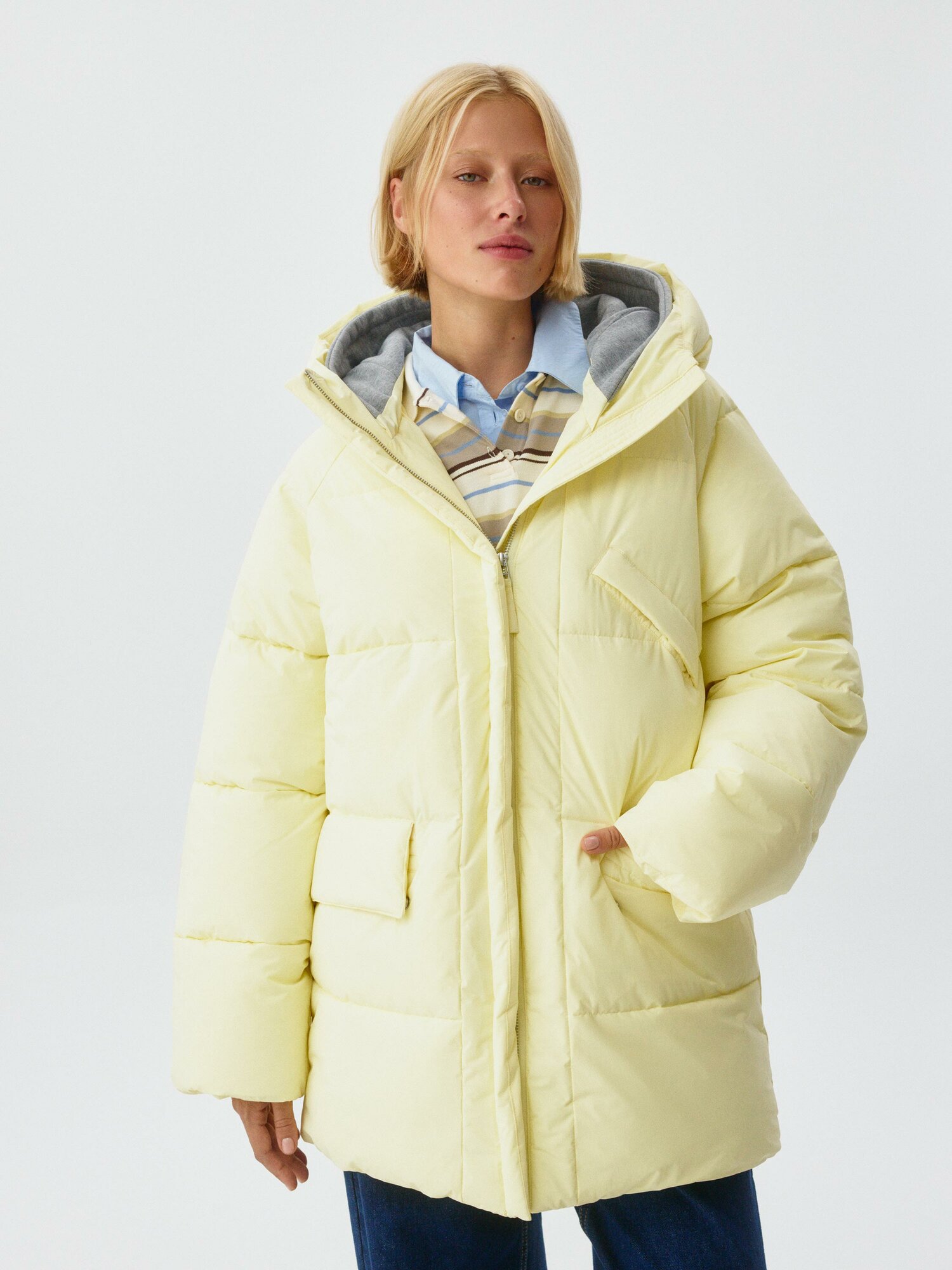 Парка Sela размер S желтый
