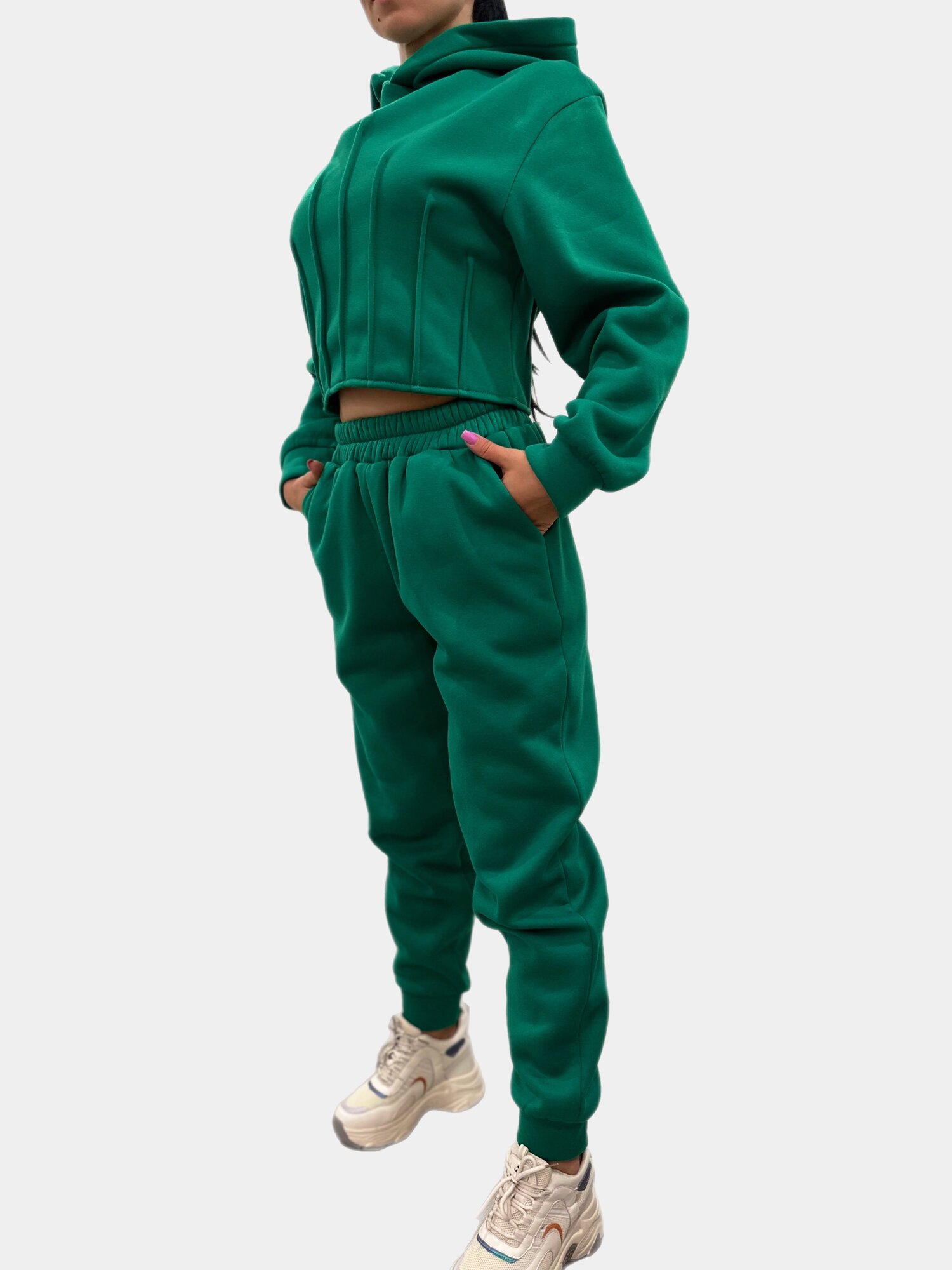 Костюм спортивный  красный спортивный костюм, размер M, green