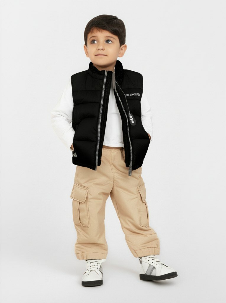 Куртка спортивная 6, размер 130, 000 черный — фото 1