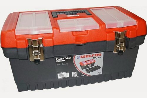 Изображение товара Ящик пластиковый для инструментов 19" 480х267x242 (yeni), IZELTAS, 8440331019, 14000004139