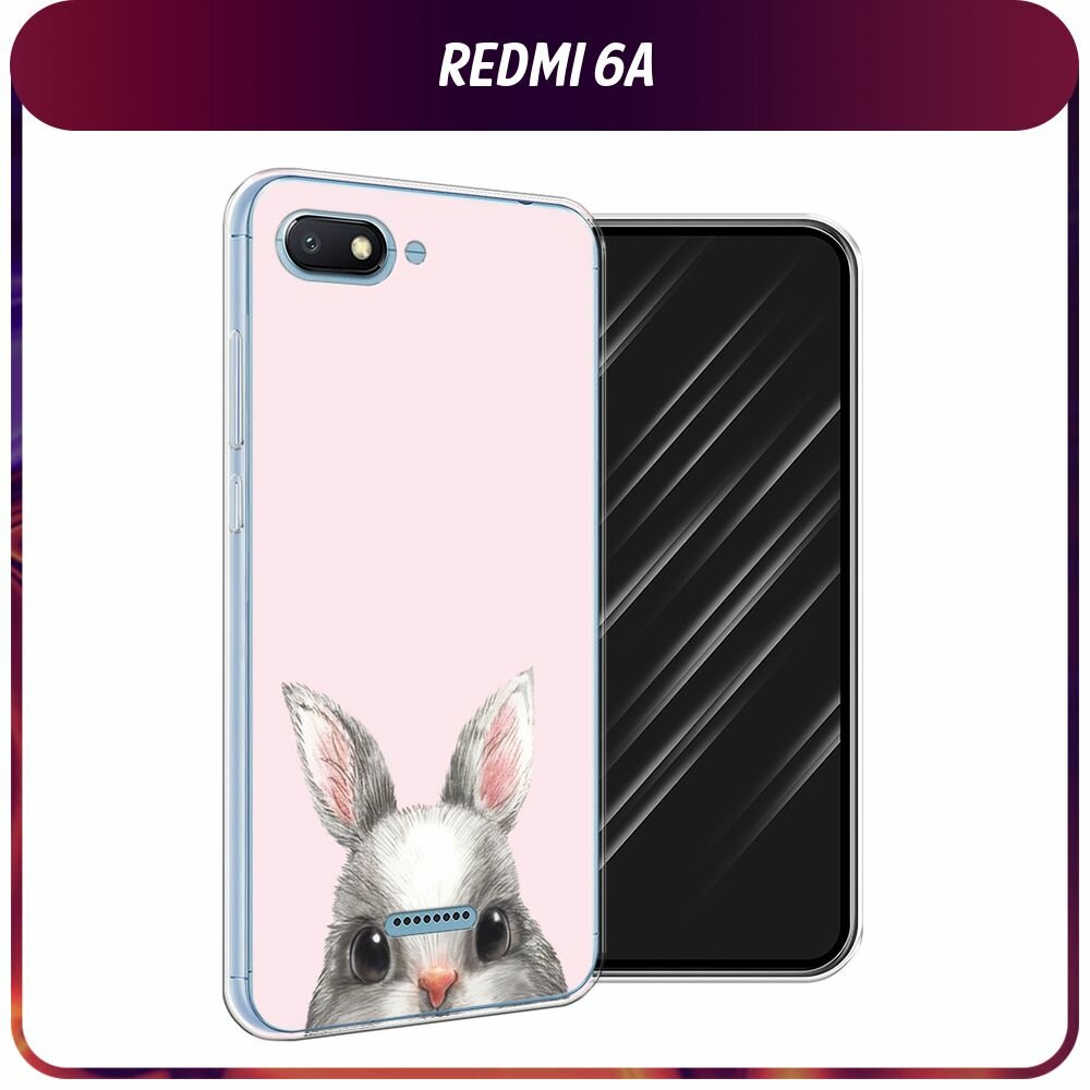 Чехол на Xiaomi Redmi 6A / Сяоми Редми 6А с принтом "Карандашный кролик 1 - 8 марта"