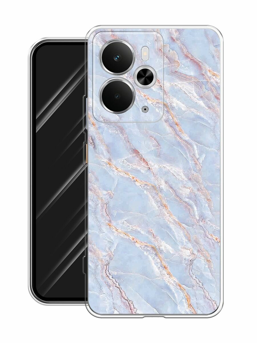 Чехол на Realme 14 5G / Реалми 14 5G с принтом "Сиреневый мрамор" — фото 1