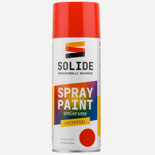 Изображение товара Краска-эмаль аэрозольная акриловая в баллончике универсальная красный SOLIDE 400 мл (SL-27516-1)
