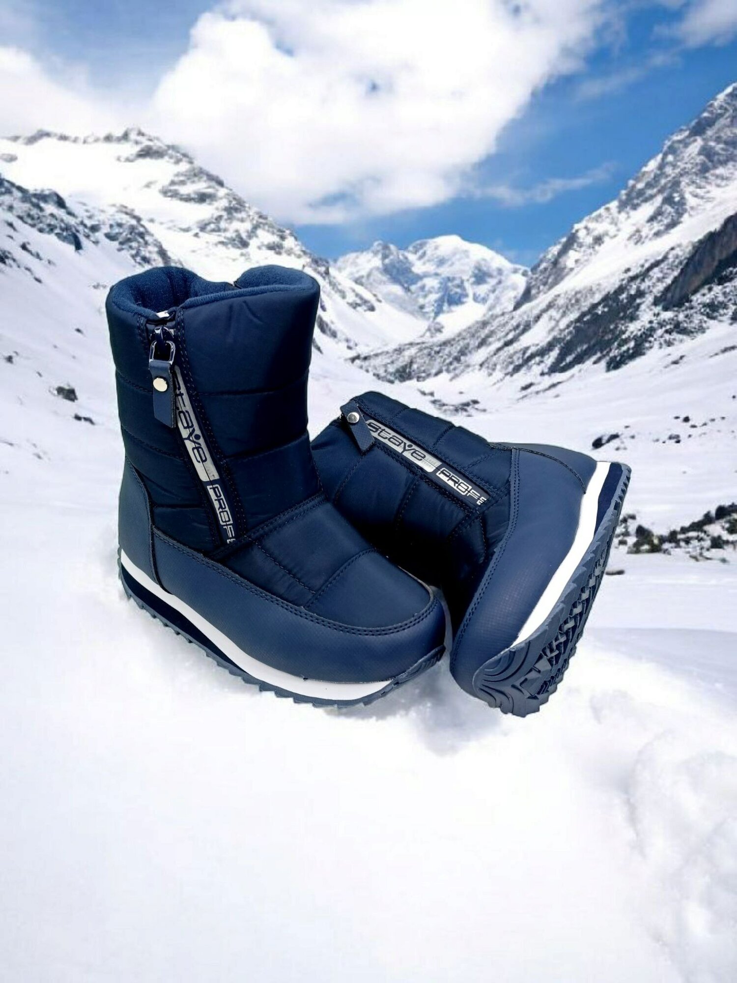 Дутики , размер 30, синий — фото 1