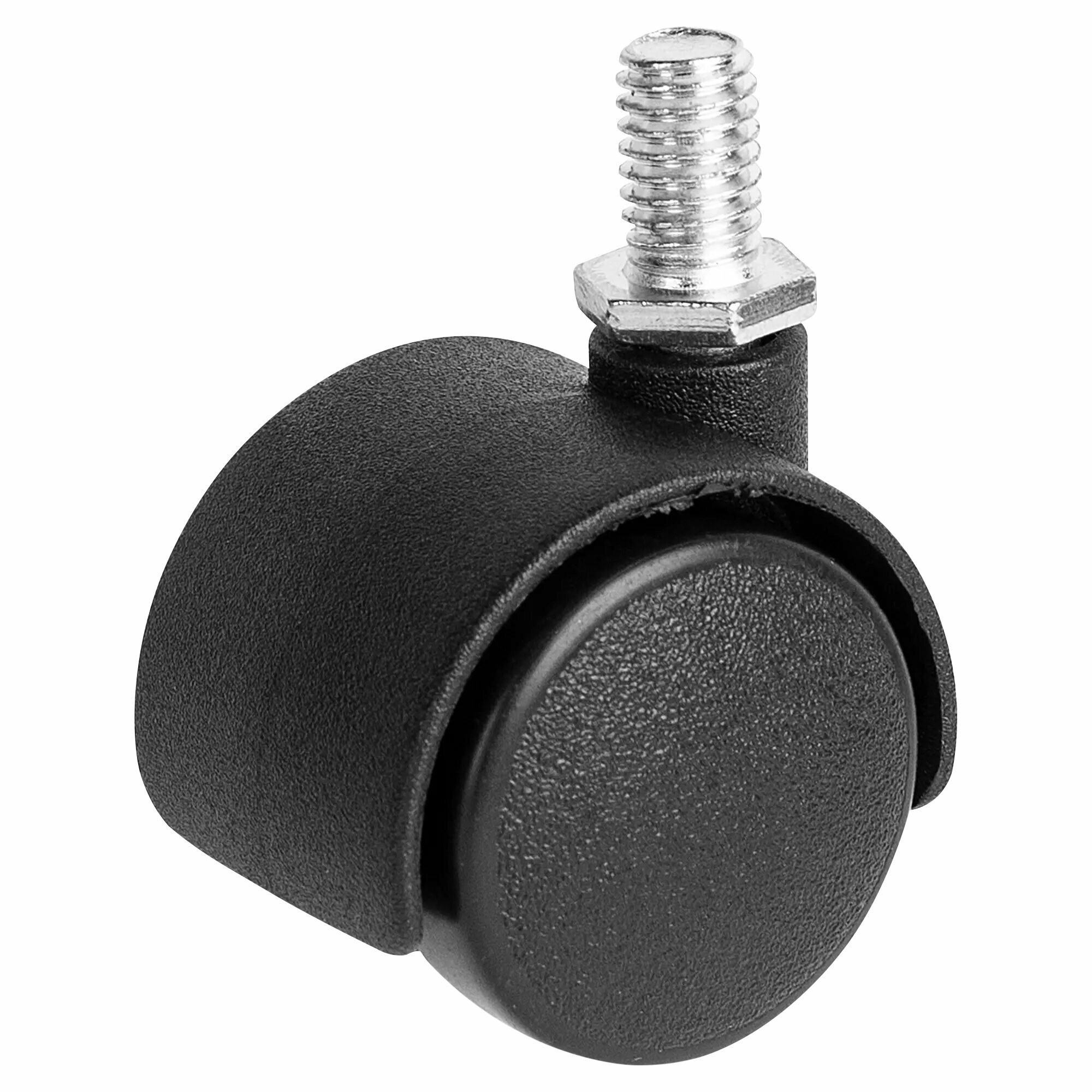 Колесо поворотное без тормоза 30 мм до 30 кг цвет черный