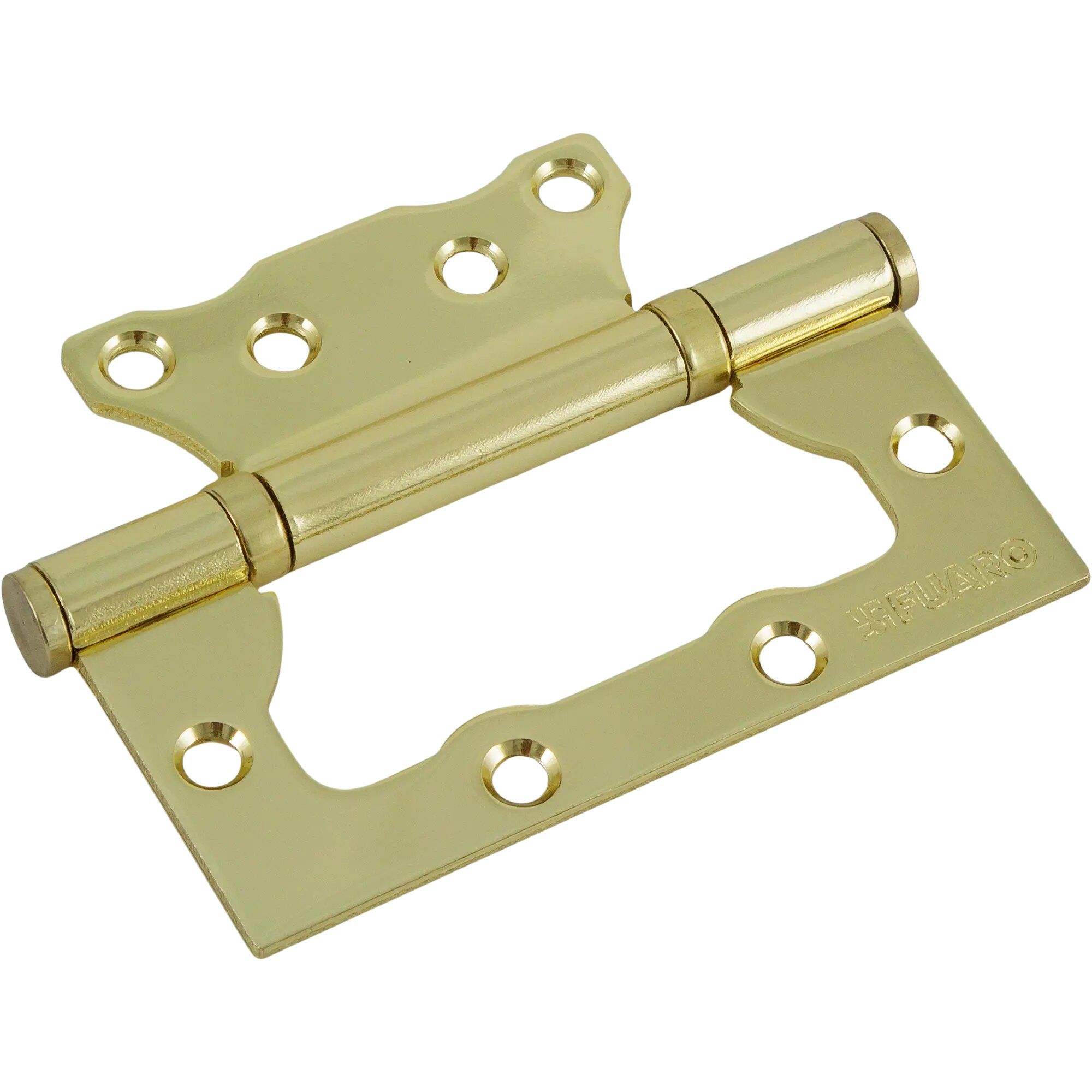 Петля без врезки N100500/2BB-PB/BL 100x75x2.5 мм сталь цвет золото