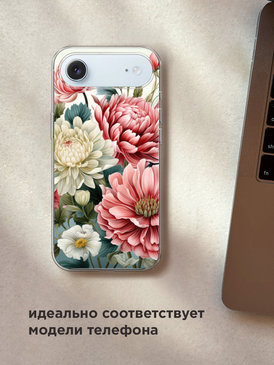 Чехол на Apple iPhone Air / Айфон Айр с принтом Садовые цветы рисунок — фото 1